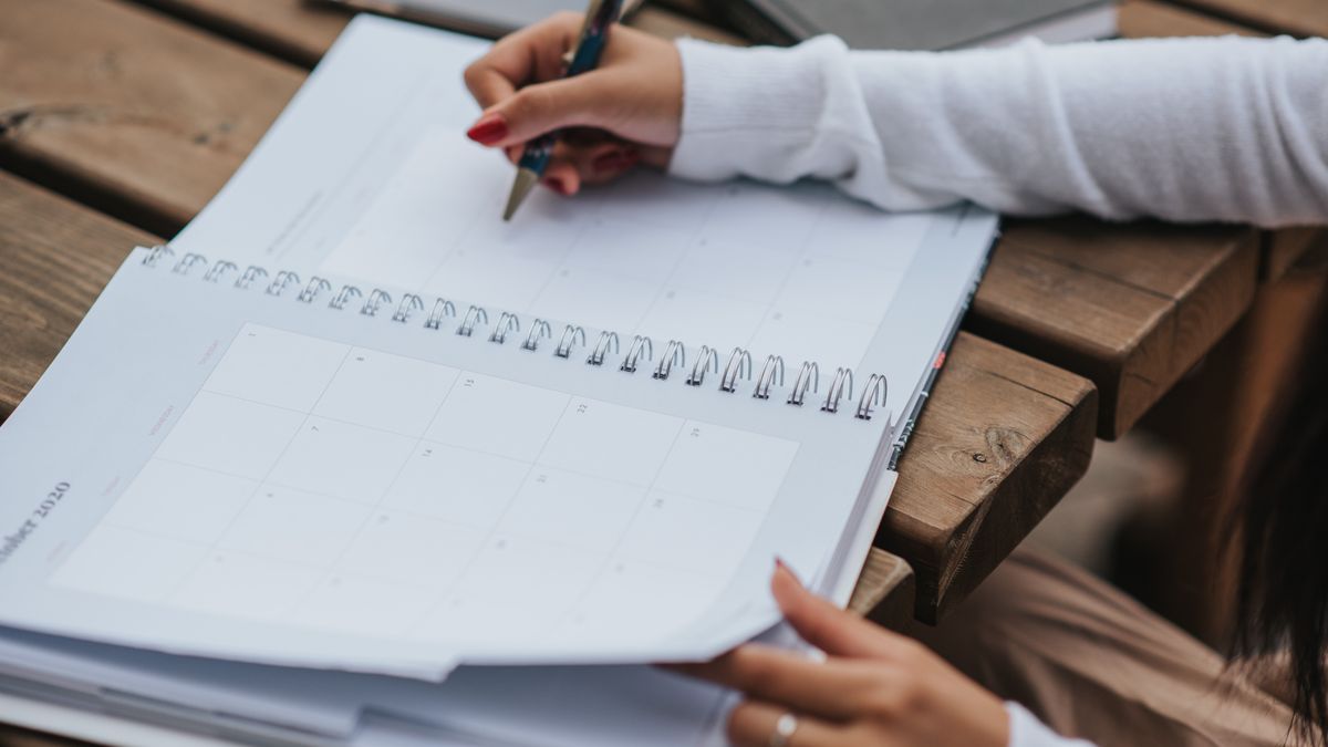 calendar and study planner on desk