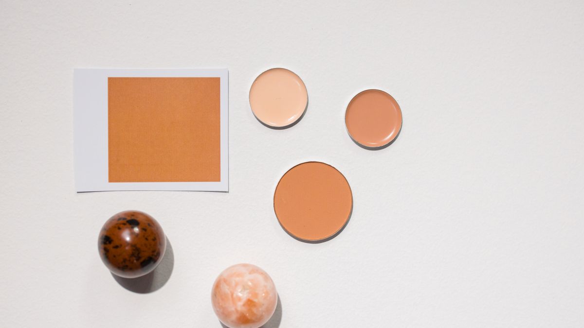 handmade accessories displayed with color palette swatches