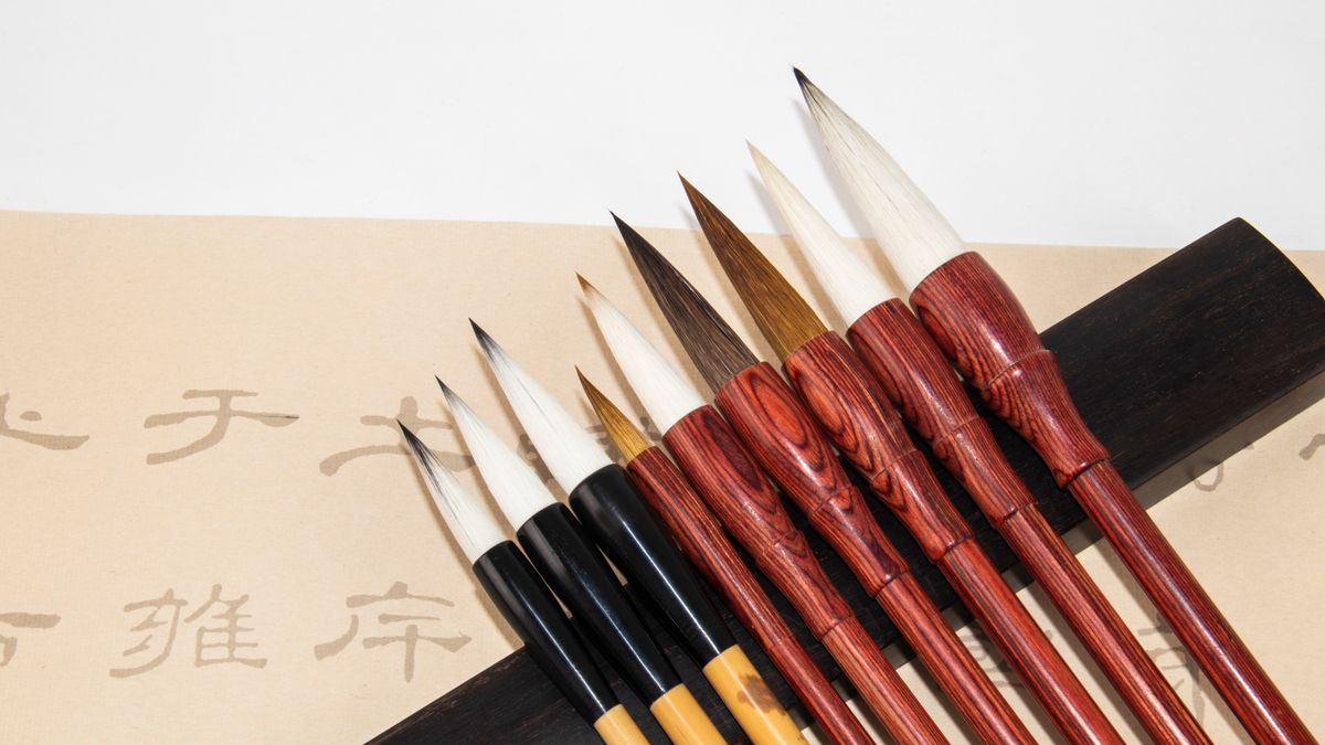 japanese kanji calligraphy brush