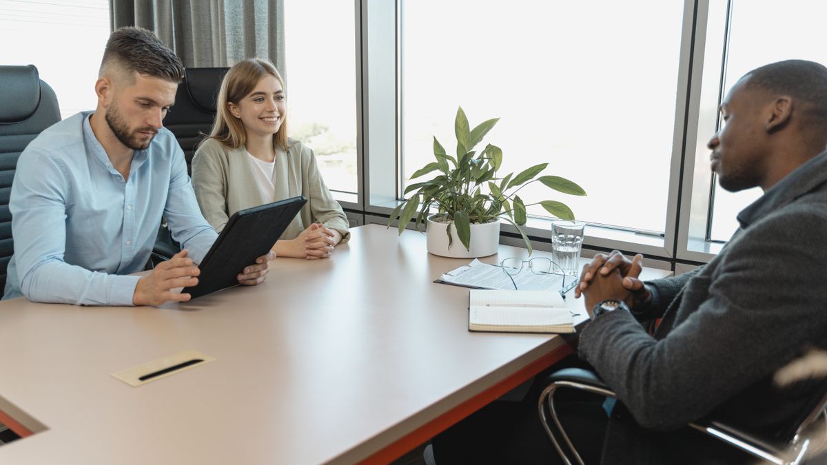 job interview office